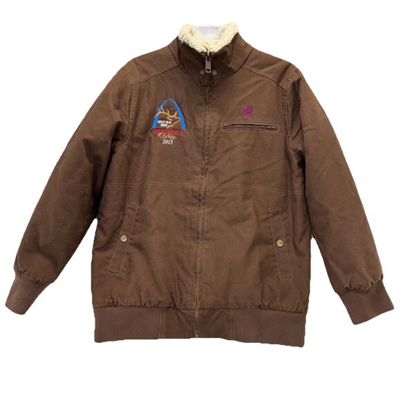 Legendary Whitetails Jacket Women's Medium Canvas Sherpa Lined - Picture 10 of 10